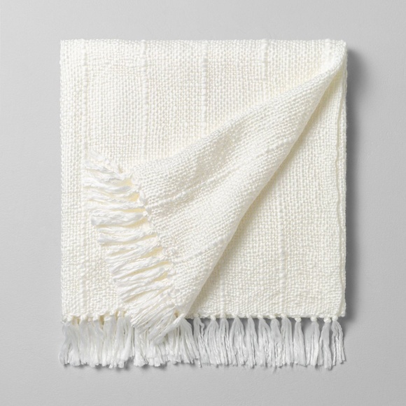 Hearth & Hand Other - NWT Hearth & Hand Stripe Fringe Throw Blanket